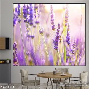 Tranh hoa oải hương trang trí phòng đẹp