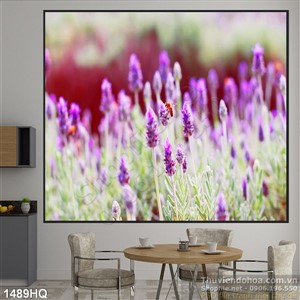 Tranh hoa tím đẹp