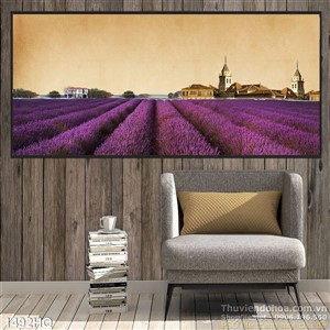 Tranh hoa cánh đồng treo tường đẹp