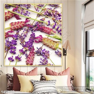 Tranh hoa khô trang trí treo tường