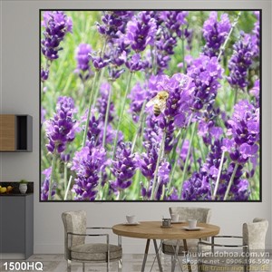 Tranh hoa tím trang trí treo tường