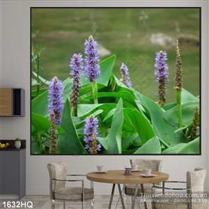 Tranh hoa lá trang trí phòng ngủ đẹp