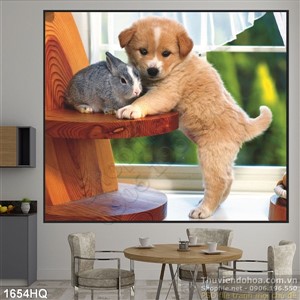 Tranh hoa lá trang trí phòng ngủ