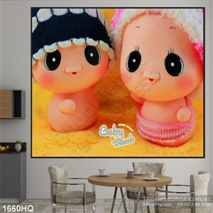 Tranh hoa lá dán tường cho bé