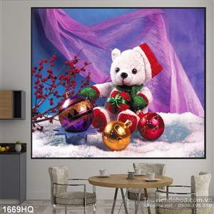 Tranh hoa lá trang trí phòng em bé