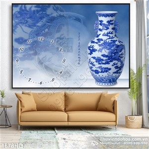 Tranh hoa lá trang trí phòng khách đẹp