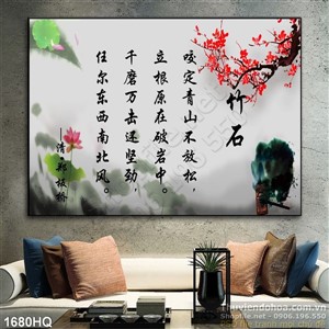 Tranh hoa lá trang trí dán tường đẹp