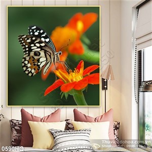 Tranh hoa lá trang trí treo tường đẹp