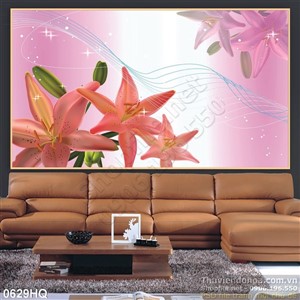 Tranh hoa lá trang trí nền  đẹp