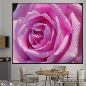 Tranh hoa hồng trang trí đẹp