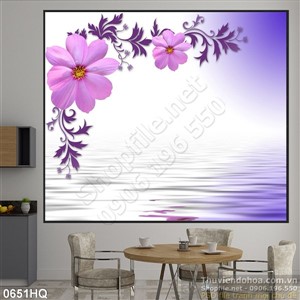 Tranh hoa lá nghệ thuật độc đáo