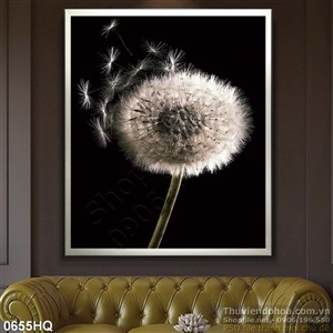 Tranh hoa bồ công anh đẹp