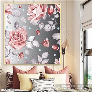 Tranh hoa trang trí đẹp