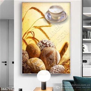 Tranh hoa lá trang trí độc đáo