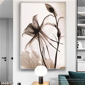 Tranh hoa lá trang trí nền đẹp