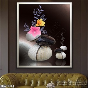 Tranh hoa lá nghệ thuật đẹp