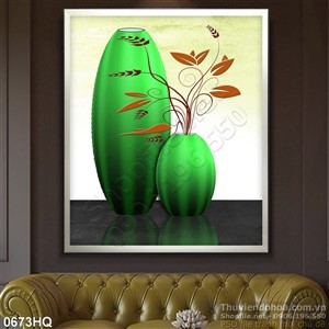 Tranh hoa lá trang trí nội thất hiện đại