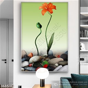 Tranh hoa lá nghệ thuật đẹp