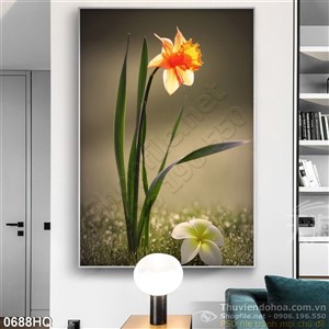 Tranh hoa lá trang trí treo tường đẹp