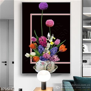 Tranh hoa lá nghệ thuật