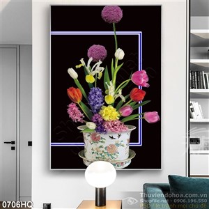 Tranh hoa lá đẹp độc đáo
