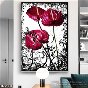 Tranh hoa lá đẹp độc đáo