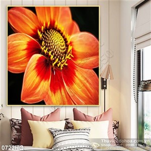 Tranh hoa cúc nghệ thuật độc đáo