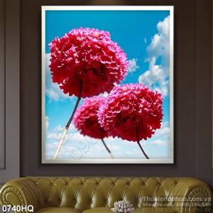 Tranh hoa lá trang trí đẹp