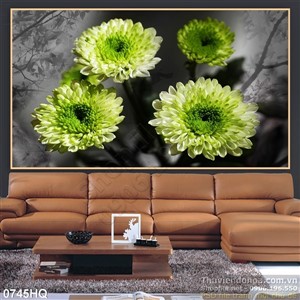 Tranh hoa cúc đẹp trang trí tường