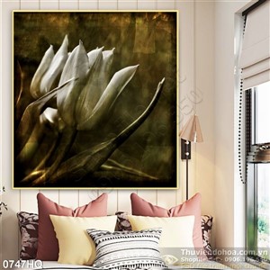 Tranh hoa tulip treo tường đẹp