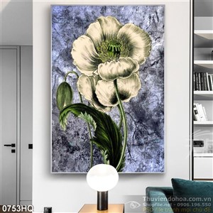 Tranh hoa lá trang trí độc đáo