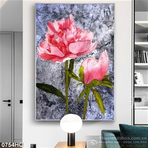 Tranh hoa nghệ thuật trang trí tường đẹp