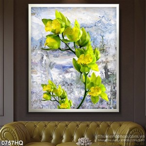 Tranh hoa nghệ thuật sơn dầu đẹp