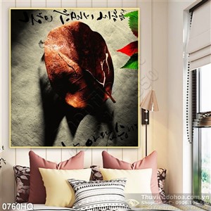 Tranh hoa lá nghệ thuật đẹp