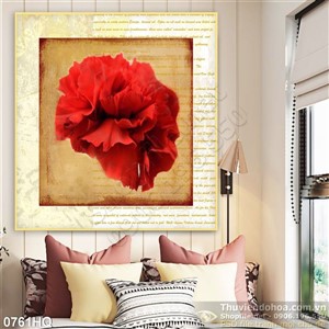 Tranh hoa cẩm chướng đẹp