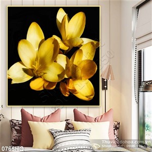 Tranh hoa lan hiện đại treo tường