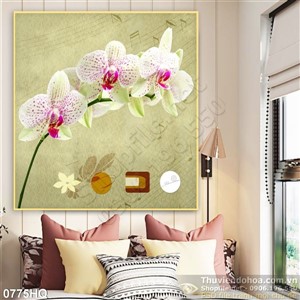 Tranh hoa lan treo tường nghệ thuật