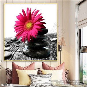 Tranh hoa lá spa độc đáo