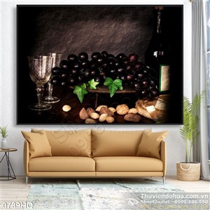 Tranh hoa lá treo tường độc đáo