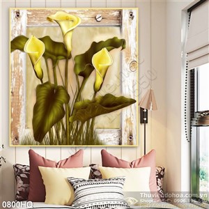 Tranh hoa Vân môn trang trí độc đáo