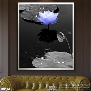 Tranh hoa sen treo tường đẹp