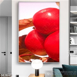 Tranh hoa trang trí bếp