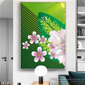 Tranh hoa đào đẹp độc đáo