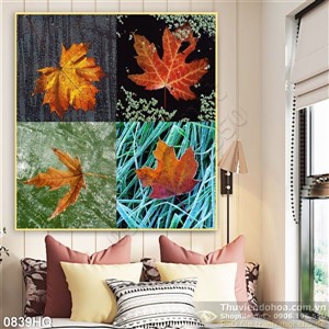 Tranh hoa lá treo tường đẹp