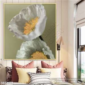 Tranh hoa tulip nghệ thuật