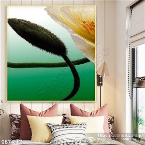 Tranh hoa lá treo tường độc đáo