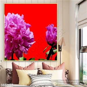 Tranh hoa lá nghệ thuật đẹp