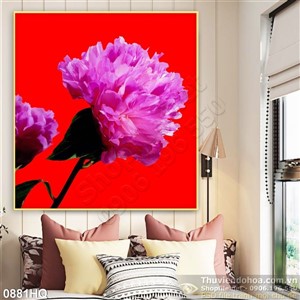 Tranh hoa lá treo tường đẹp