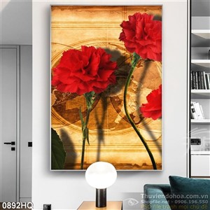 Tranh hoa lá trang trí nghệ thuật