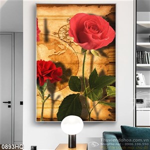 Tranh hoa hồng hiện đại